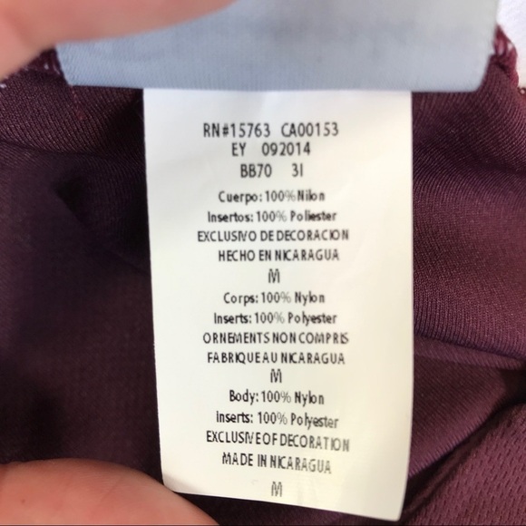 Champion Double Dry Tank Top Men M Burgundy White Athletic Sports 8360 - Picture 8 of 9